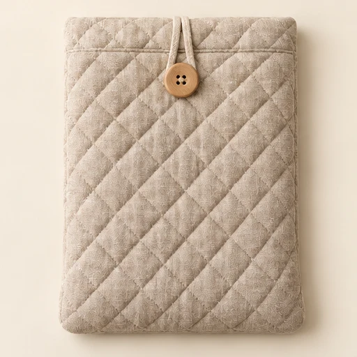 Quilted book sleeve